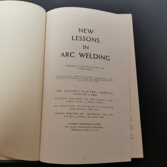 1960s New Lessons in Arc Welding Green HC Lincoln Electric Company Vintage - Picture 4 of 8